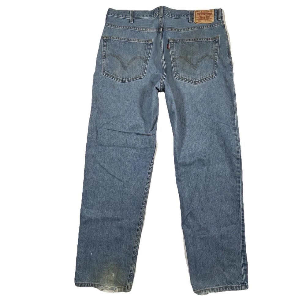 Y2K Levi’s 550 Relaxed Fit Jeans 36x32 Medium Wash Distressed